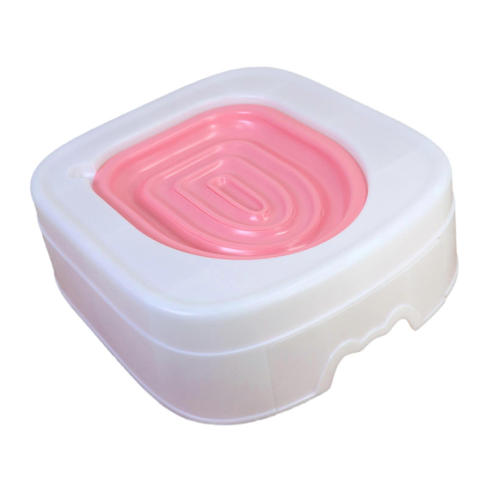 Cat Toilet Seat Training System Strong Load Capacity Reusable Litter Tray Environmentally Friendly, Reusable Trainer Pink