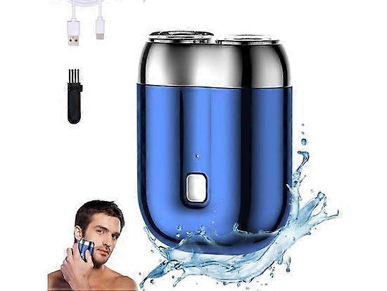 Electric Razor for Men, 2025 New Electric Mini Shavers for Men, Rechargeable Waterproof Compact Electric Shaver, Double Head Razor Shaving Machine