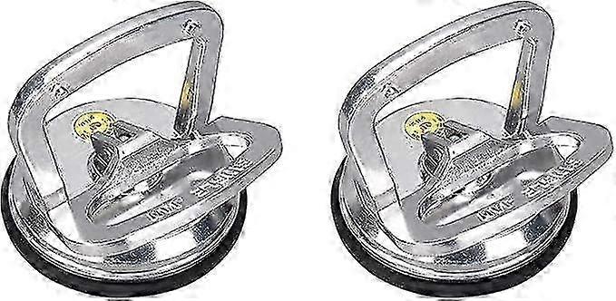 2-Pack الألومنيوم فراغ شفط كأس رافع للزجاج والبلاط والحجر - قفل مقبض مزدوج شديد التحمل