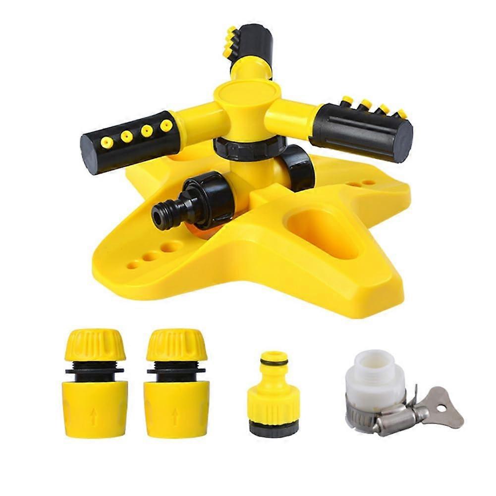 360° Rotating Lawn Sprinkler with Automatic Irrigation System, Adjustable Nozzle for Garden and Yard Watering