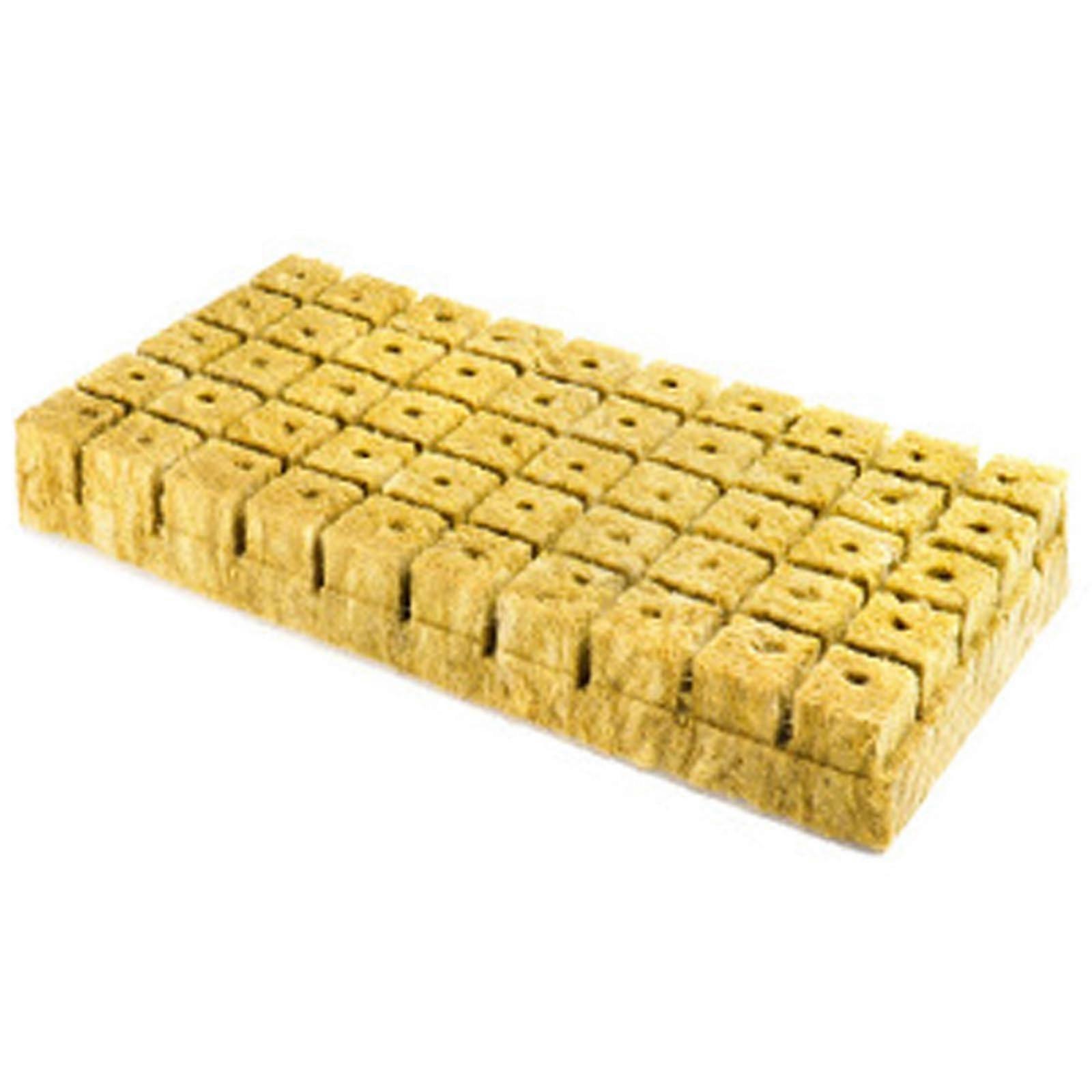 Hydroponic Cube Rock Wool Seedling Block for Water Sowing - Soilless Culture Nutrient Substrate 50mm Size
