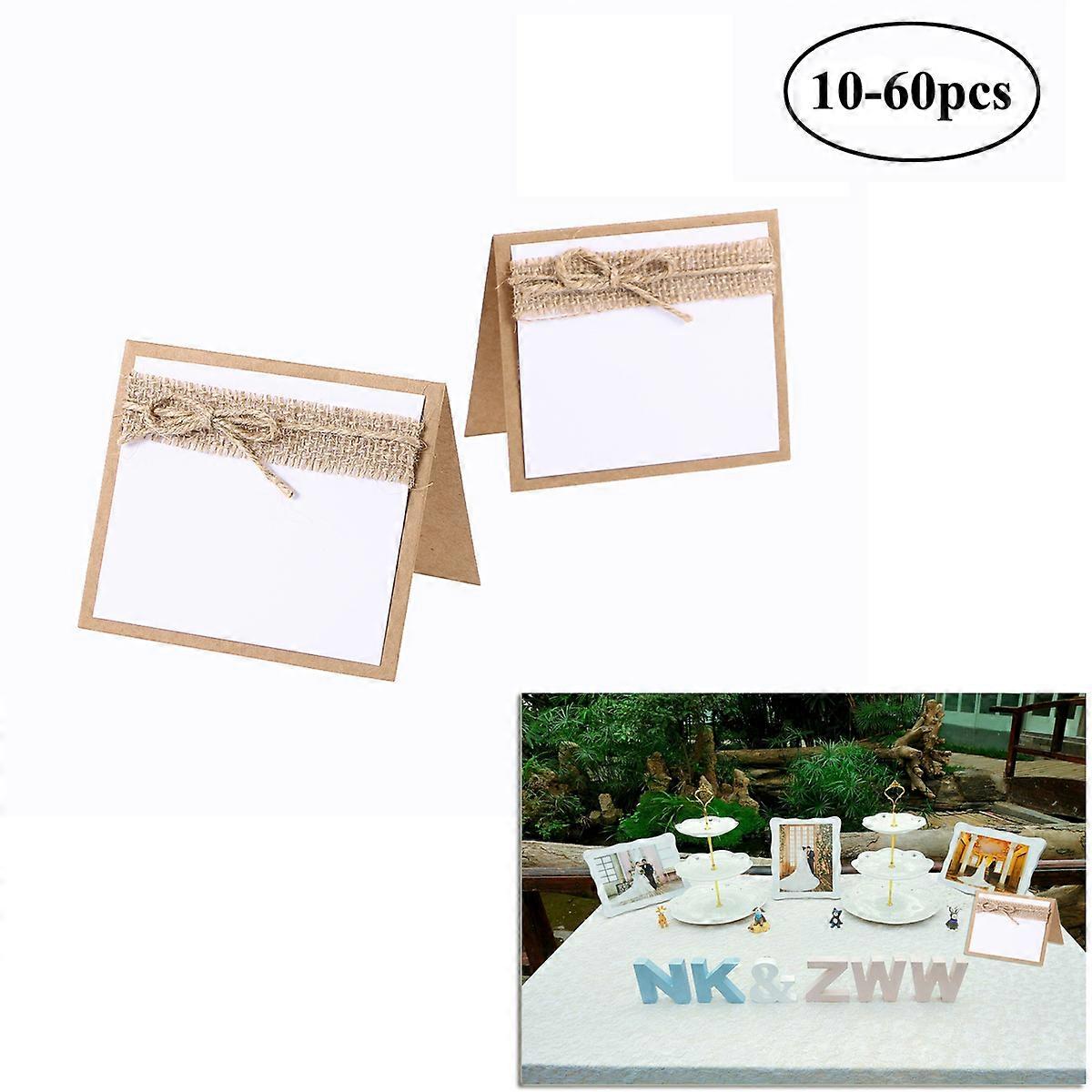 10pcs Guest Party Name Table Place Cards for Chic Rustic Wedding