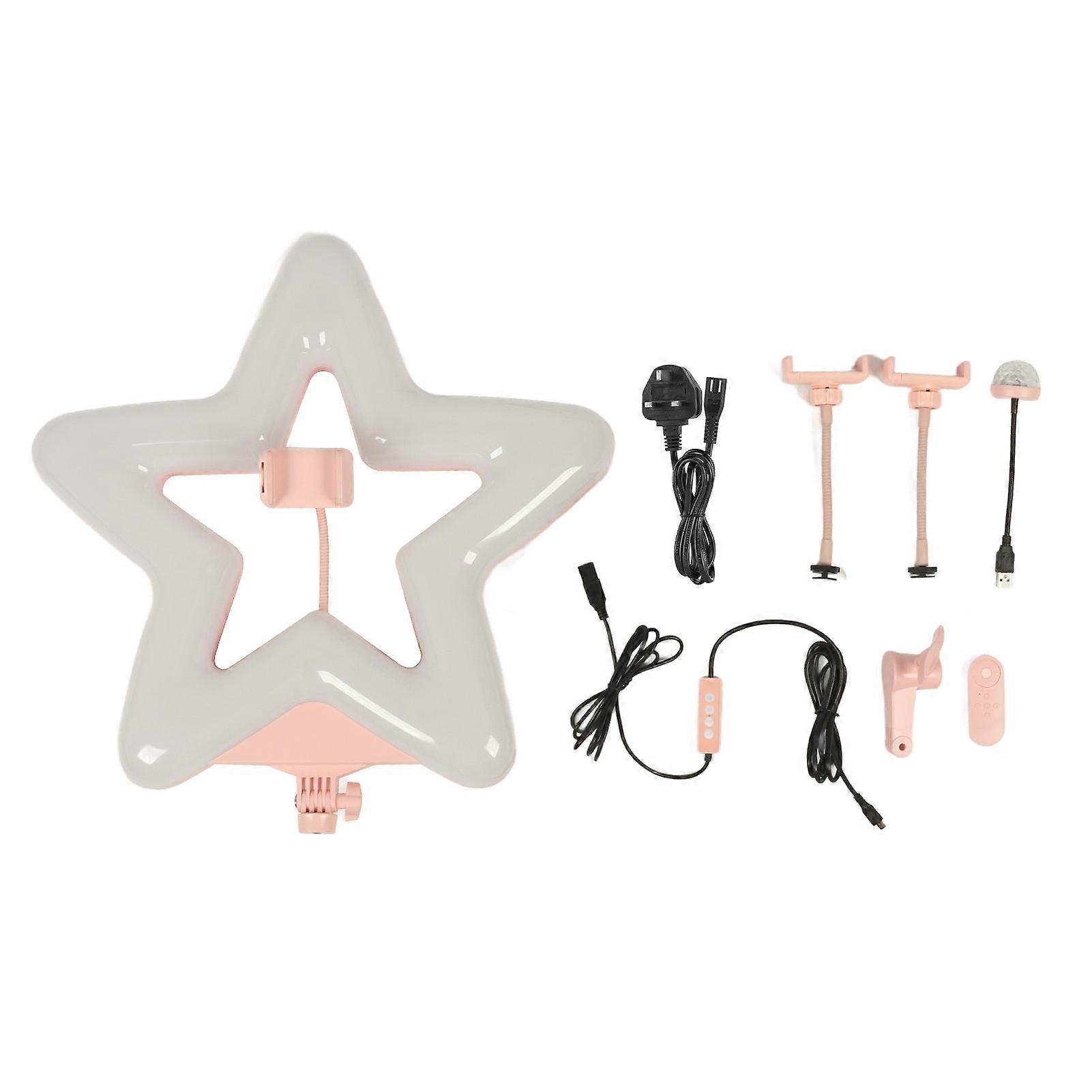 Star Shaped LED Fill Light: Adjustable Color Temp Studio Light for Photography & Beauty