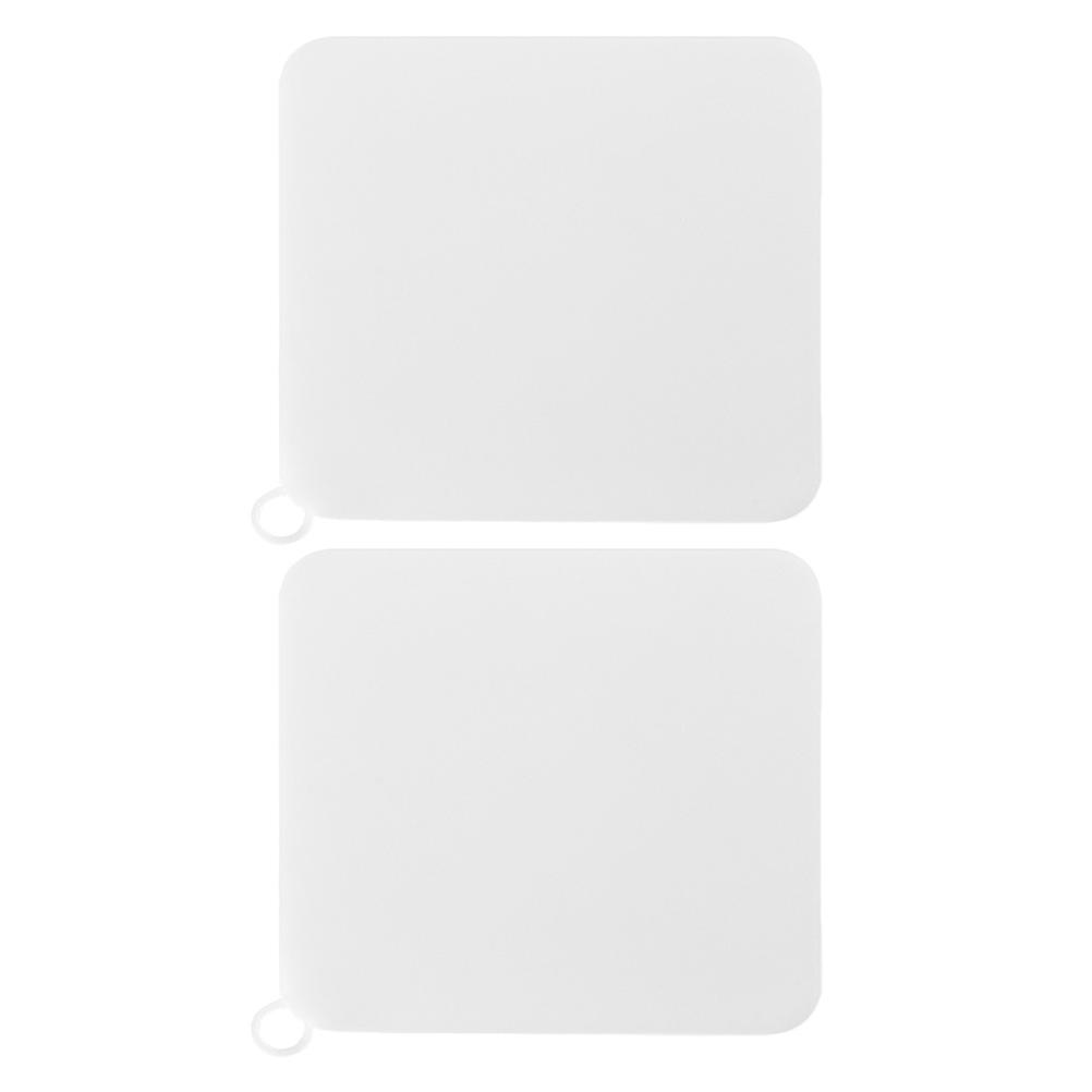 2pcs Floor Drain Cover for Kitchen Sink Bathroom Non Slip Durable Half Transparent Blockage Prevention