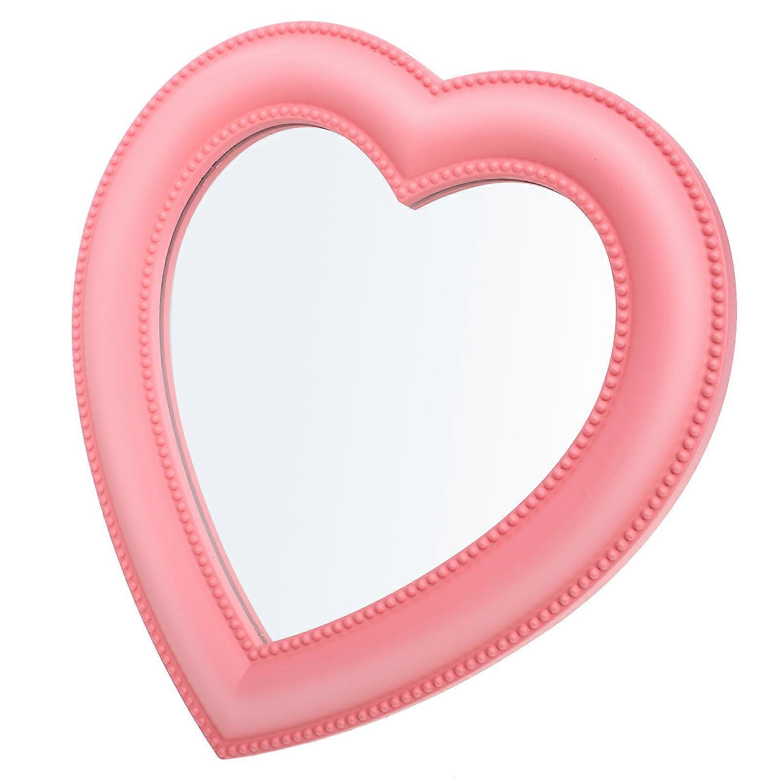 Heart Design Wall Mirror, Space-saving Cosmetic Mirror, Perfect for Various Spaces