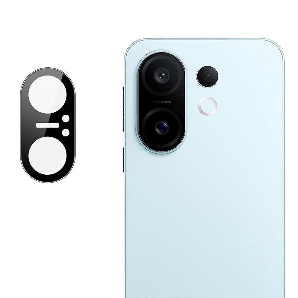 IMAK Compatible For vivo S30 Pro mini 5G Tempered Glass Camera Lens Protector with Self Positioning Frame (Black Version)