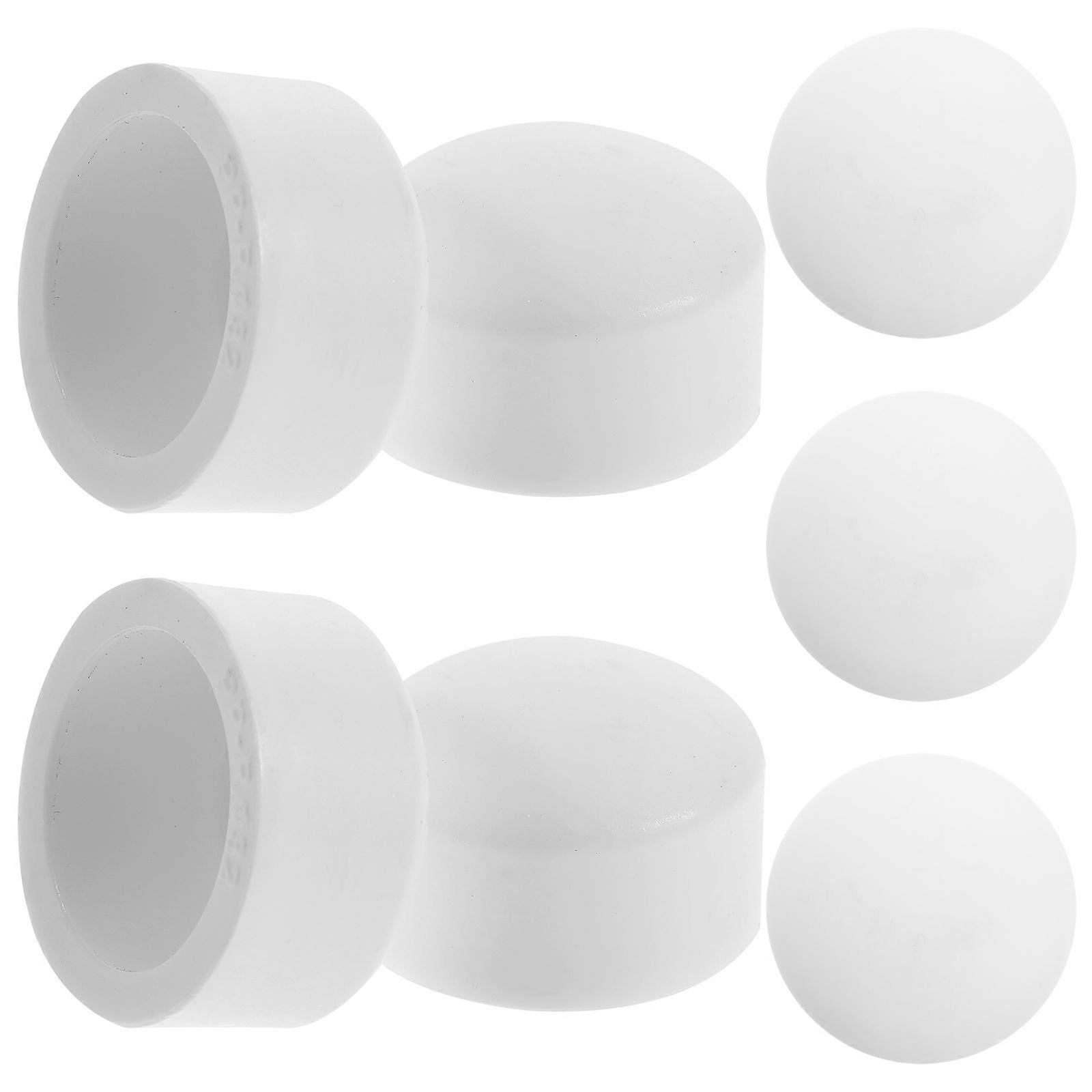 Pipe Tubing End Cap Fittings Hose Water Convenience Caps For Water Pipe Smooth Finish Strong Pressure Resistance 50Pcs