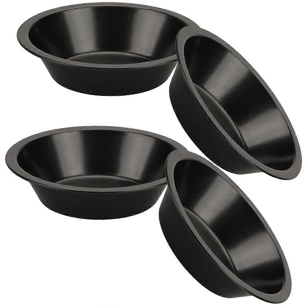Pizza Tray Baking Pans Multi Function Carbon Steel Even Heating Non Stick 4Pcs