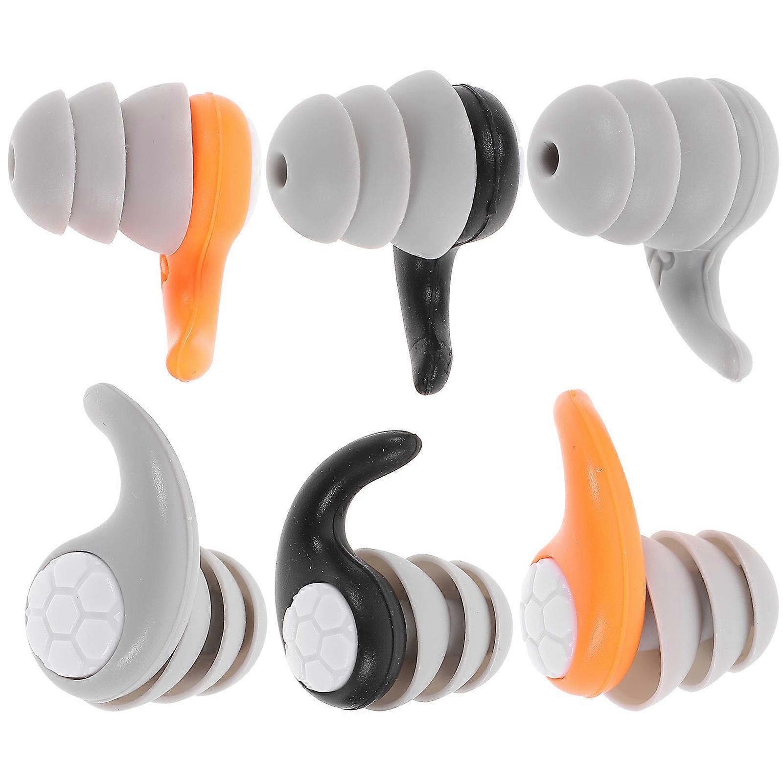 Noise Cancelling Ear Plugs Sound Proof Waterproof For Sleeping 3 Pairs
