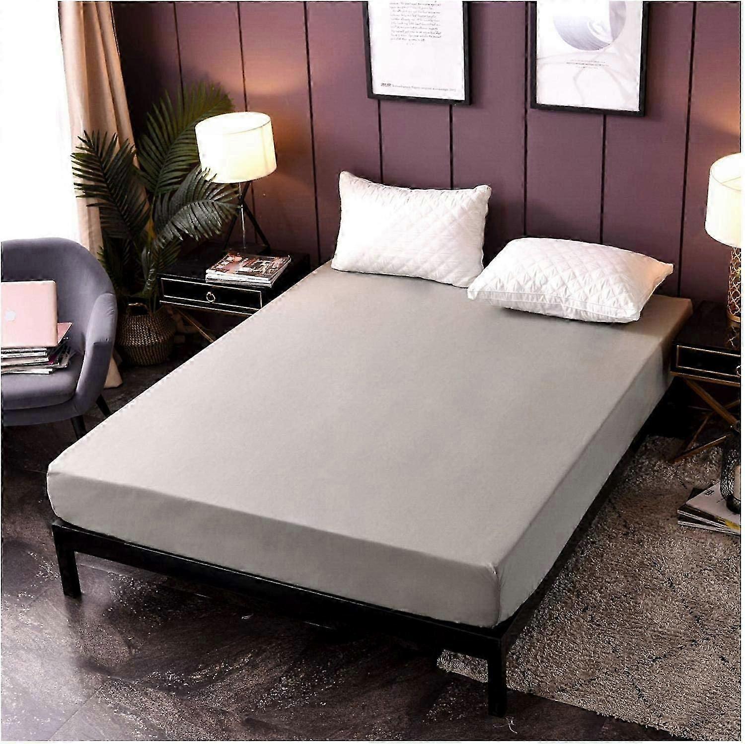 2024  Fitted Sheet, Stretchable Jersey Bed Sheet, Extra Large Size 35cm Soft