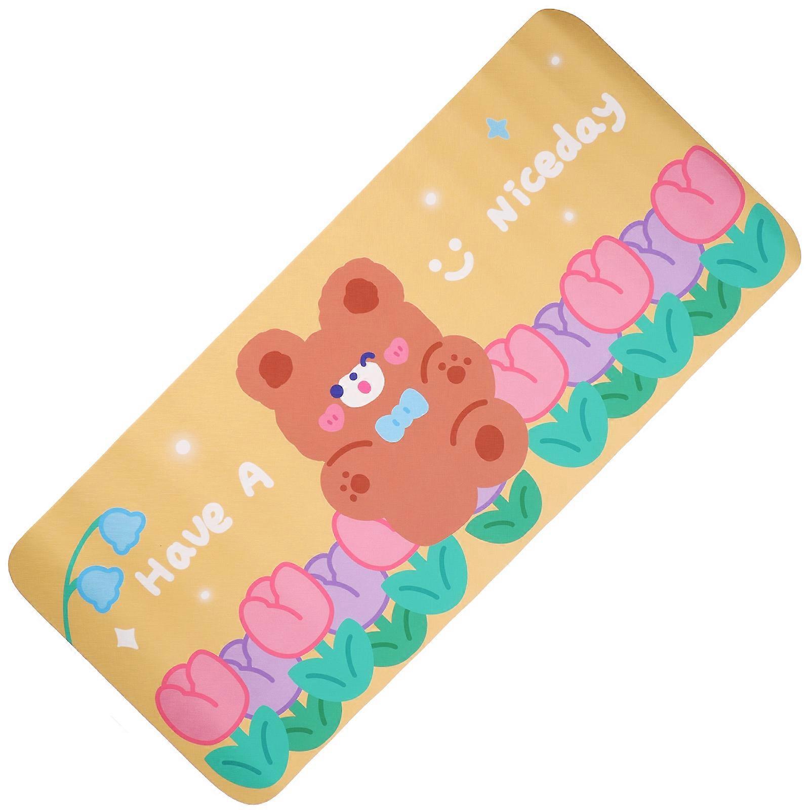 Cute Cartoon Style Large Mouse Pad for Office Work with Anti-Skid Feature 66x29.8cm 1Pack