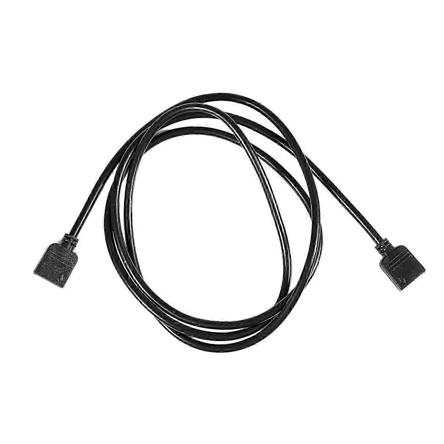 شرائط LED RGB 4 دبوس أنثى إلى أنثى موصل تمديد كابل أسود 1M