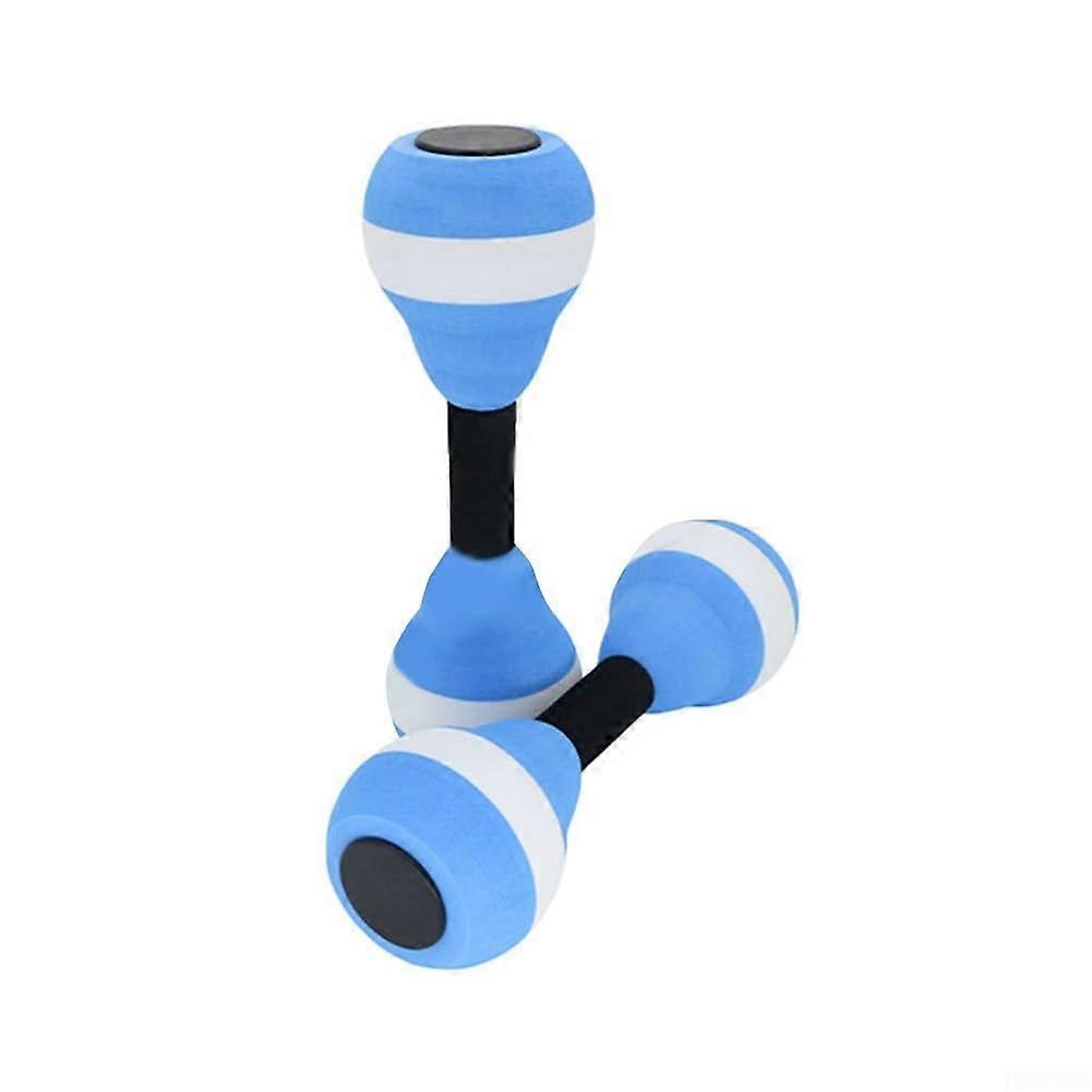 Water Aerobic Swimming Aid Foam Dumbbell Floatable and Functional EVA Material blue