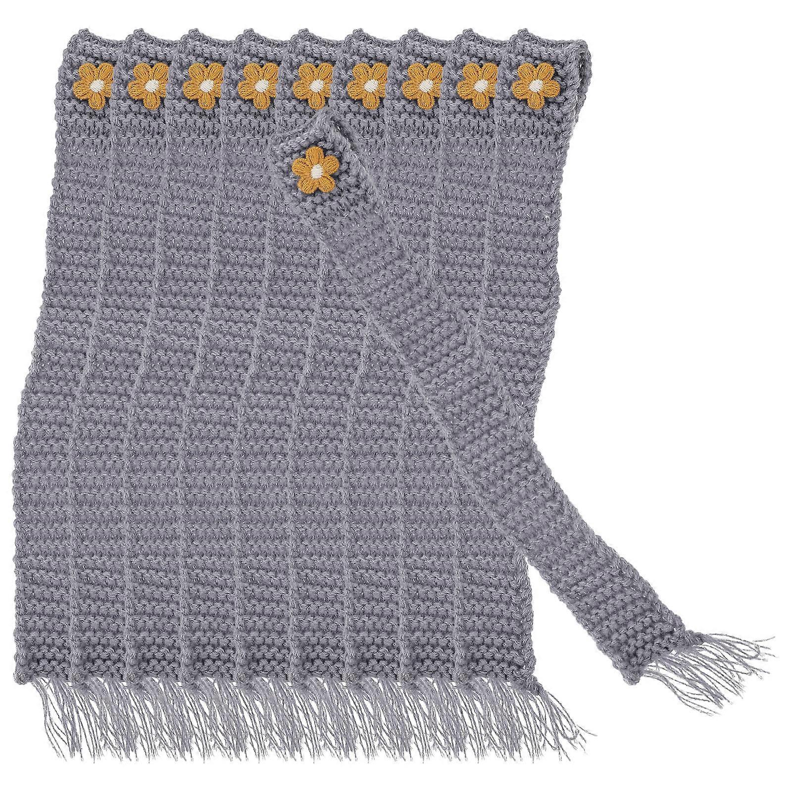 Cute Mini Scarf Decorative Adjustable Doll Scarf Grey 28.00X2.50X0.10CM 10Set