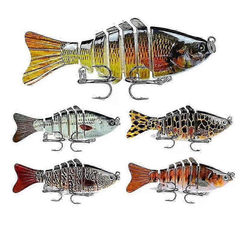 Probero Fiskeredskab Bionic Svømme Agn, 3D Probero Bionic Svømme Agn Lokke Lokkemad Plastik Hård Agn 10cm/15g Multi-sektion Fisk Lure Bionic Bait 20