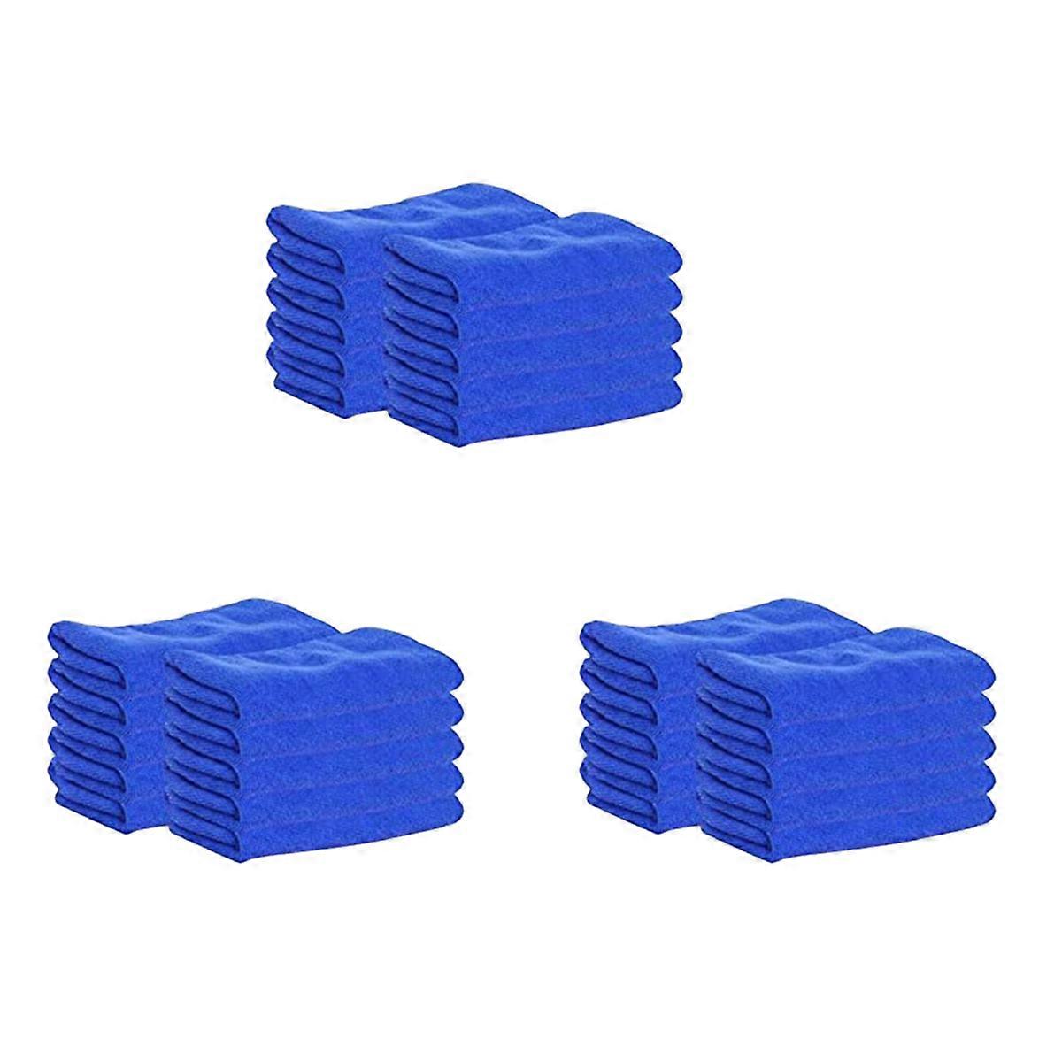 30 Pieces of Ultra-Fine Fiber Square Absorb Water Without Lint Use Car Wash Daily Cleaning Absorbent