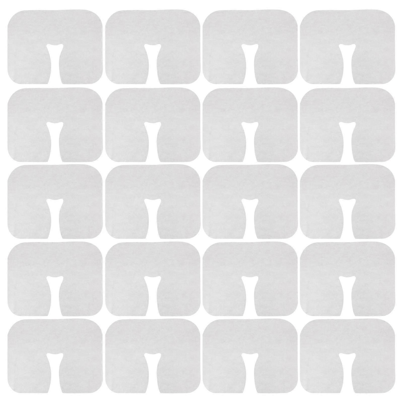 400 stk engangs nakkestøttedeksler salong ansikt pute pads massasje sengehullsdeksler