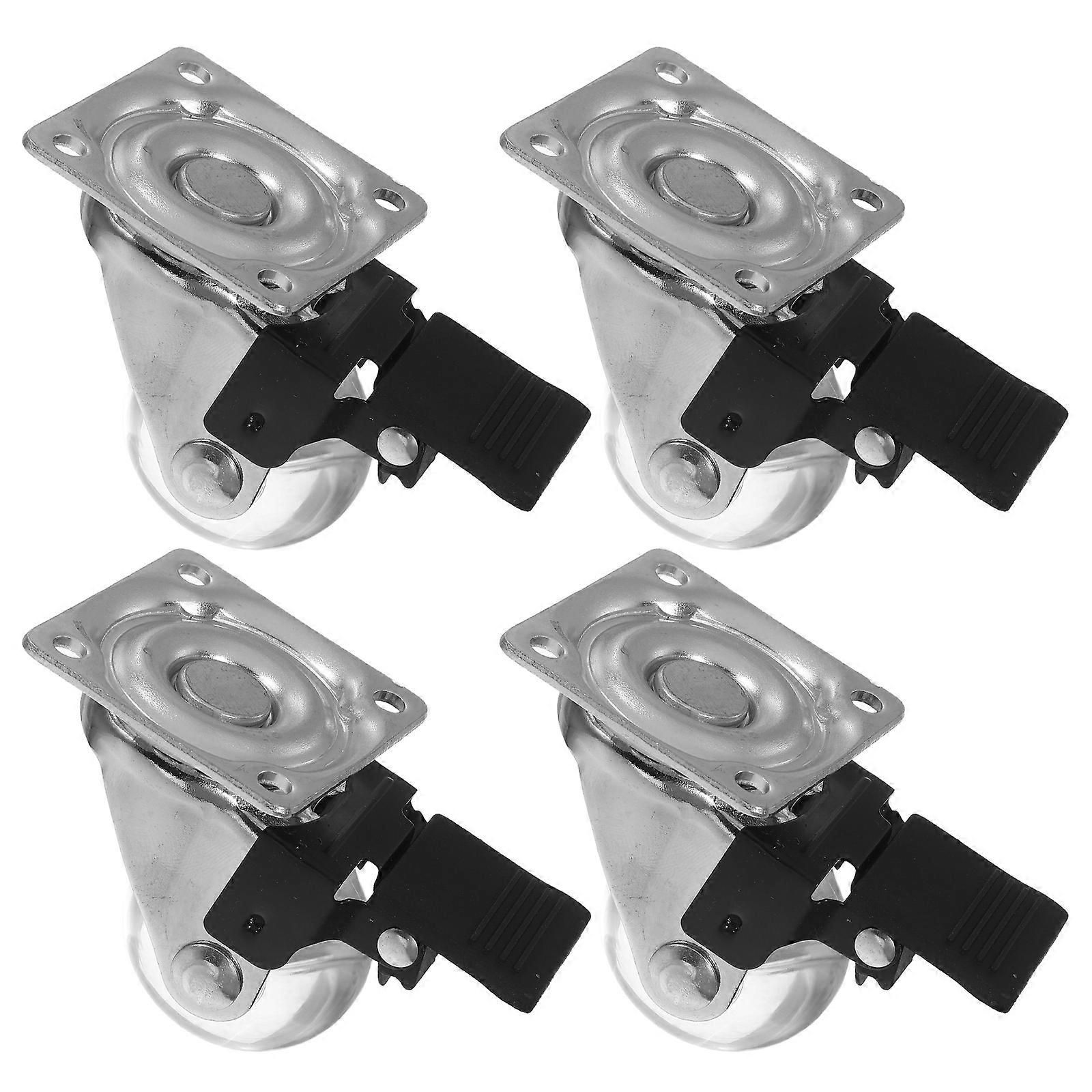 Casters Swivel Caster Wheels For Furniture Display Cabinets Smooth Movement Stability 4Pcs