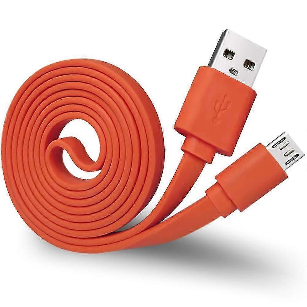 3ft Micro USB Charging Cable for Speakers, Durable Flat Replacement Power Cord