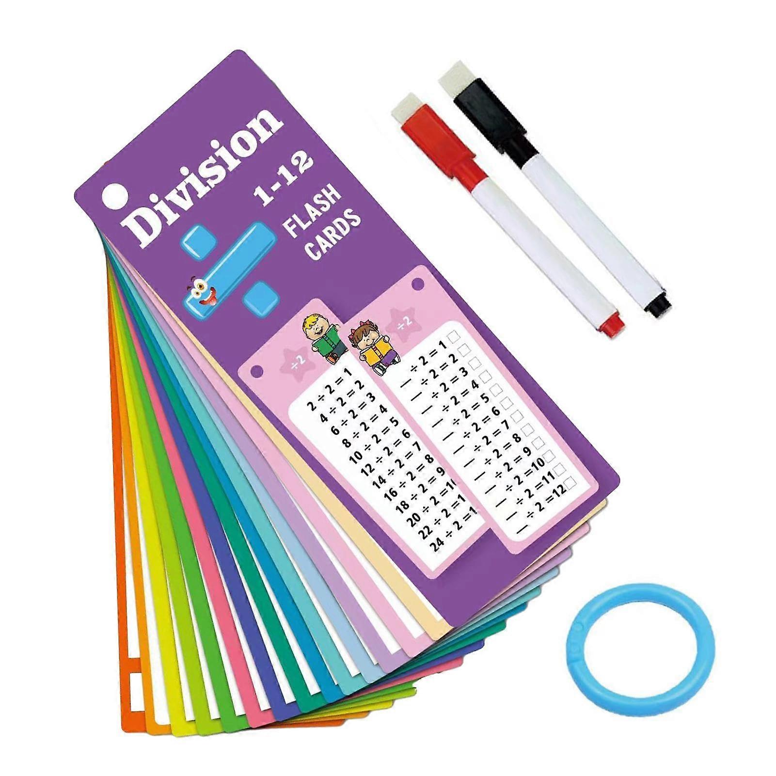 Math Cards, Math Flashcards, 15 x MultiMath Flashcards, Interactive Multiplication and Division Flashcards