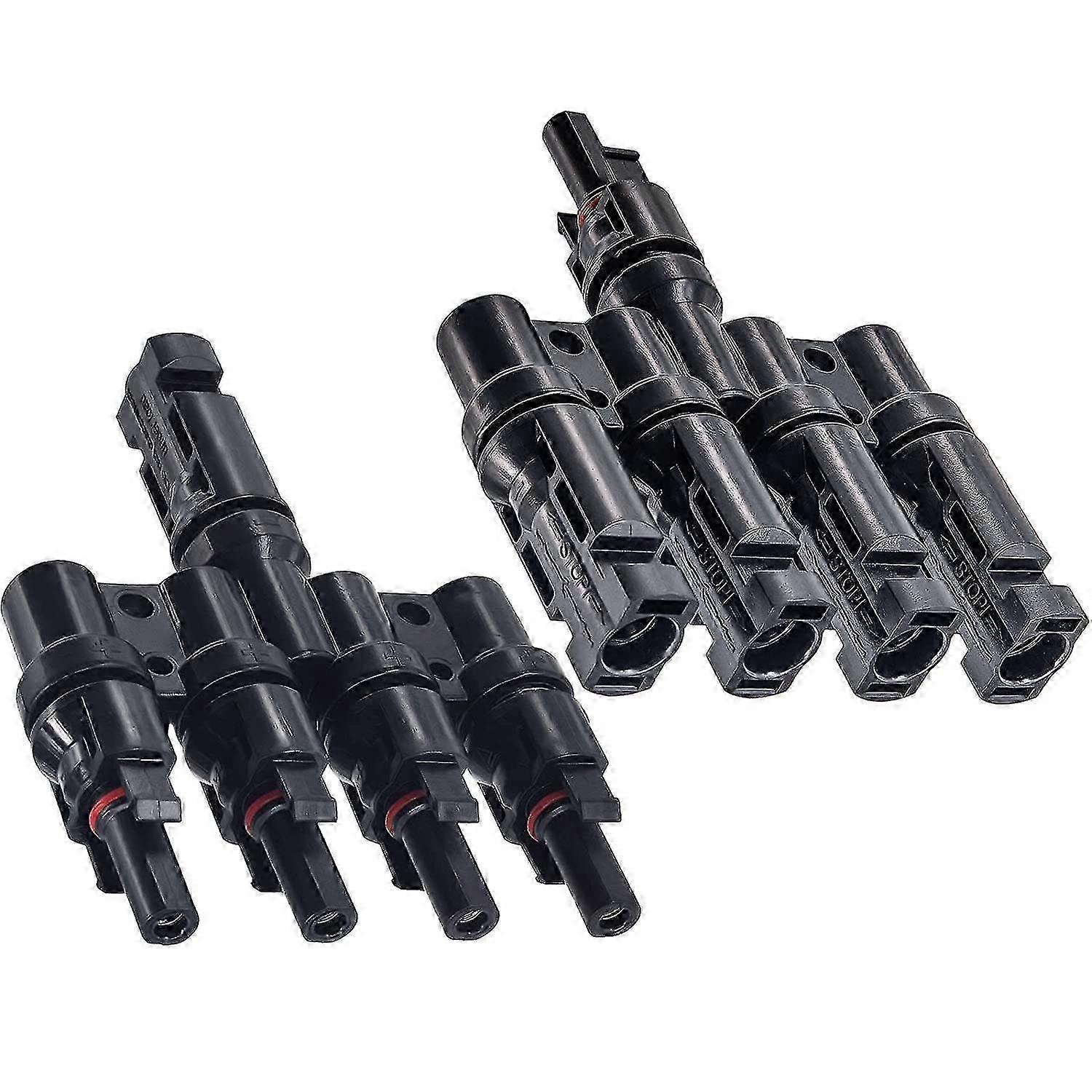 Cable Coupler Combiner for Solar Panel Connector System (Black) (2pcs)
