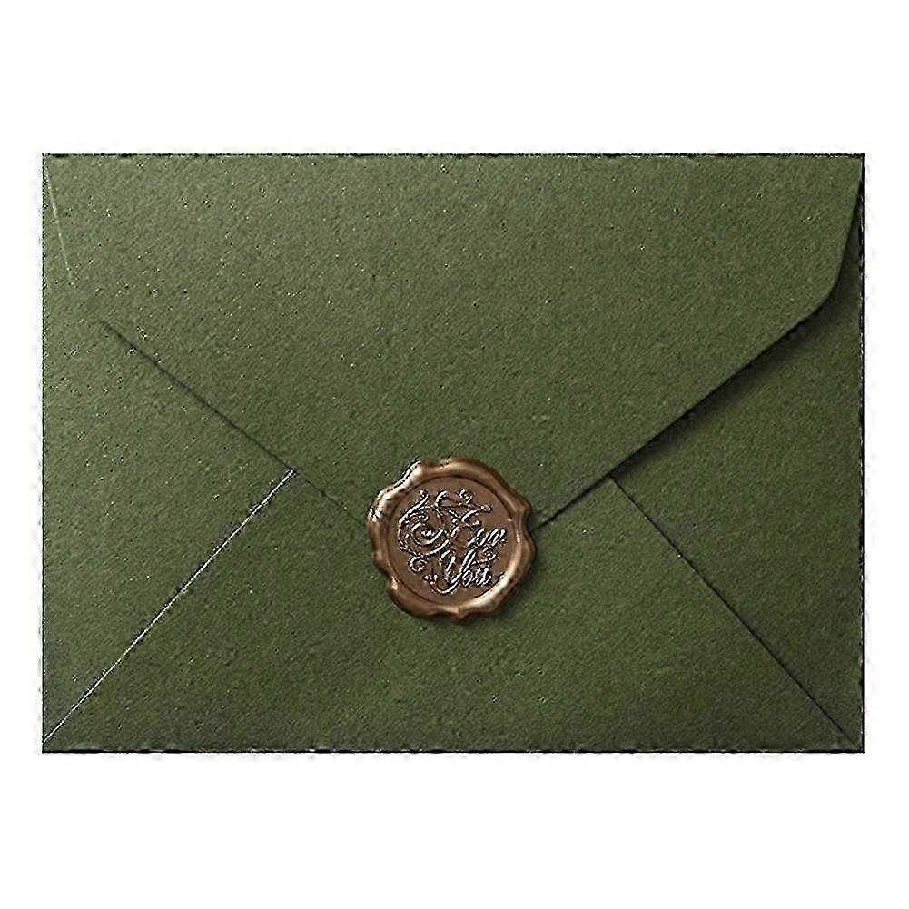 20pcs Modern Simple Envelopes with Fire Paint Imprint 16x12cm for Wedding Blessing and Gratitude Invitations