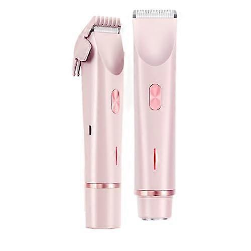 Intimate Shaver 2 in 1 for Women, IPX7 Waterproof Electric Shaver in Pink for Sensitive Areas