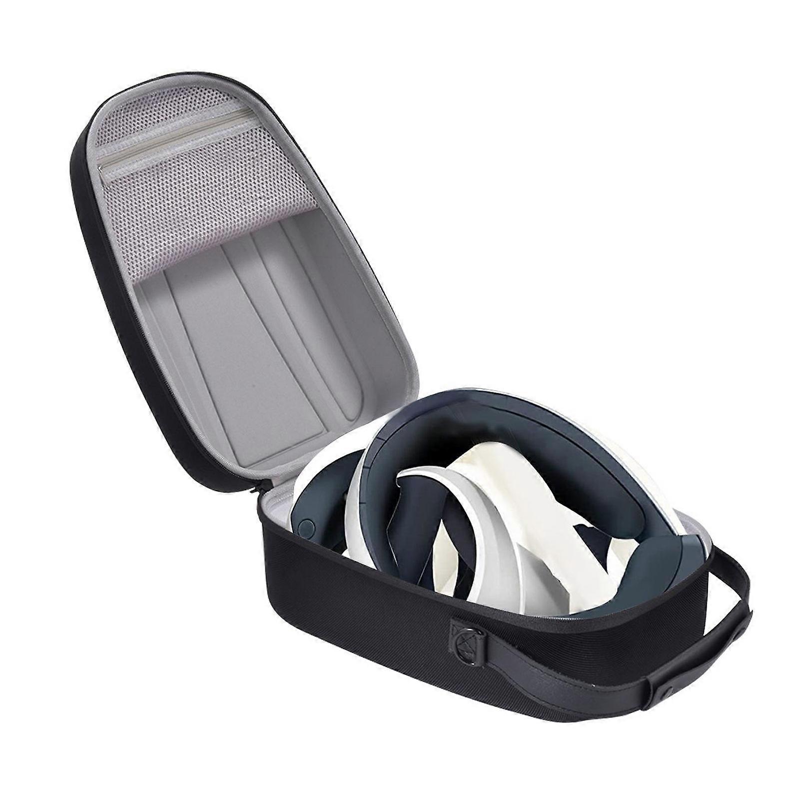 Hard Carrying Case EVA Durable Portable Bump Proof Large Capacity VR Case for PS5 VR2 Black