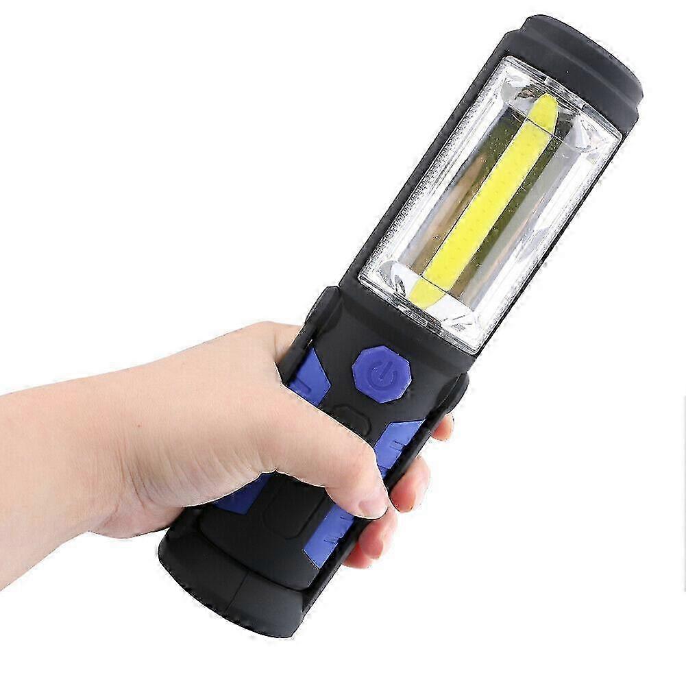 Blue inspection light rechargeable LED light, rechargeable LED work light, with magnetic LED flashlight inspection light work light