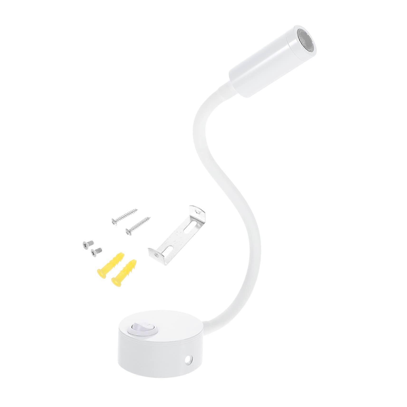 LED Reading Lamp for Bed, Flexible Warm White Light Nightlight for Book Readers, Space-Saving Design for Camping