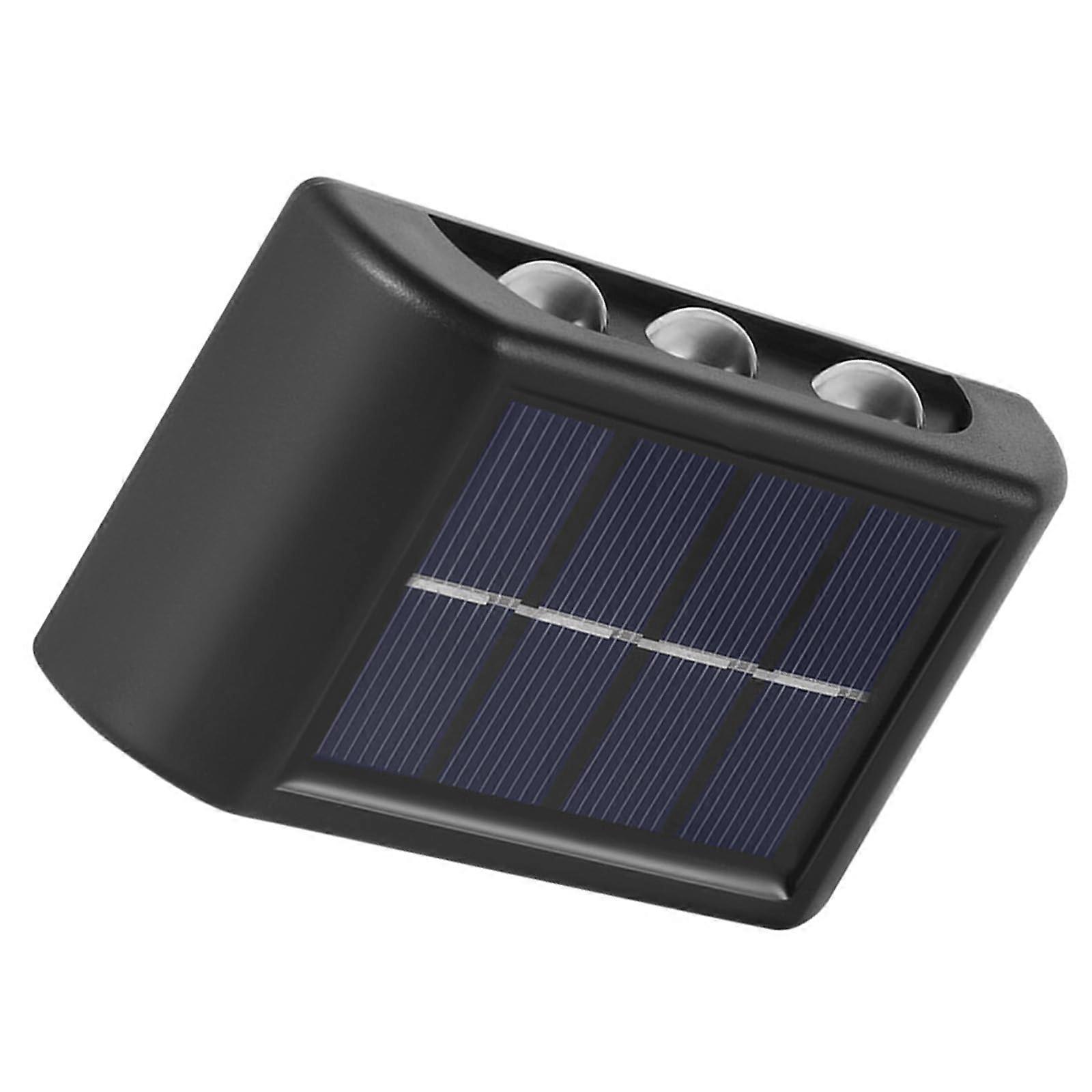 Solar Wall Mounted Light 6 LED Warm Light Design for Courtyard and Balcony Ref: 7585