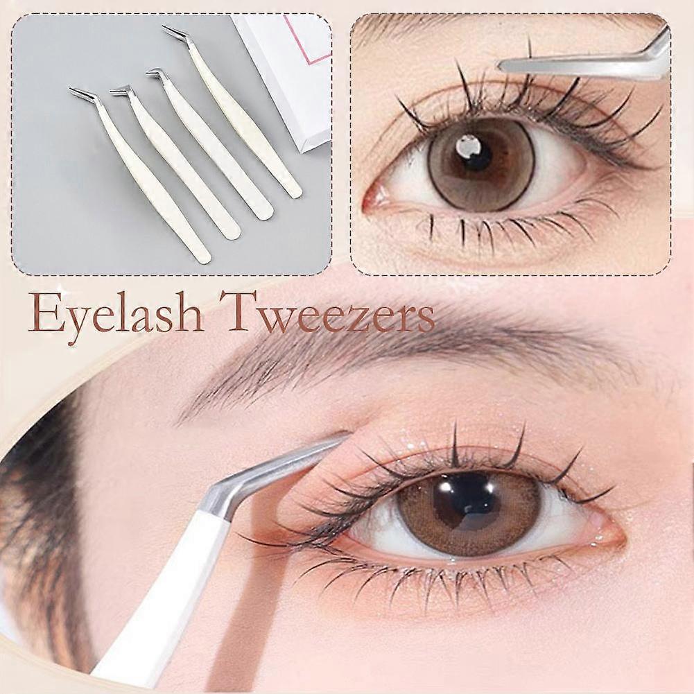 Eagle-billed tweezers (C)$False eyelash tweezers round-head grafted eyelash tweezers dolphin gold feather tweezers high-precision flowering tweezers