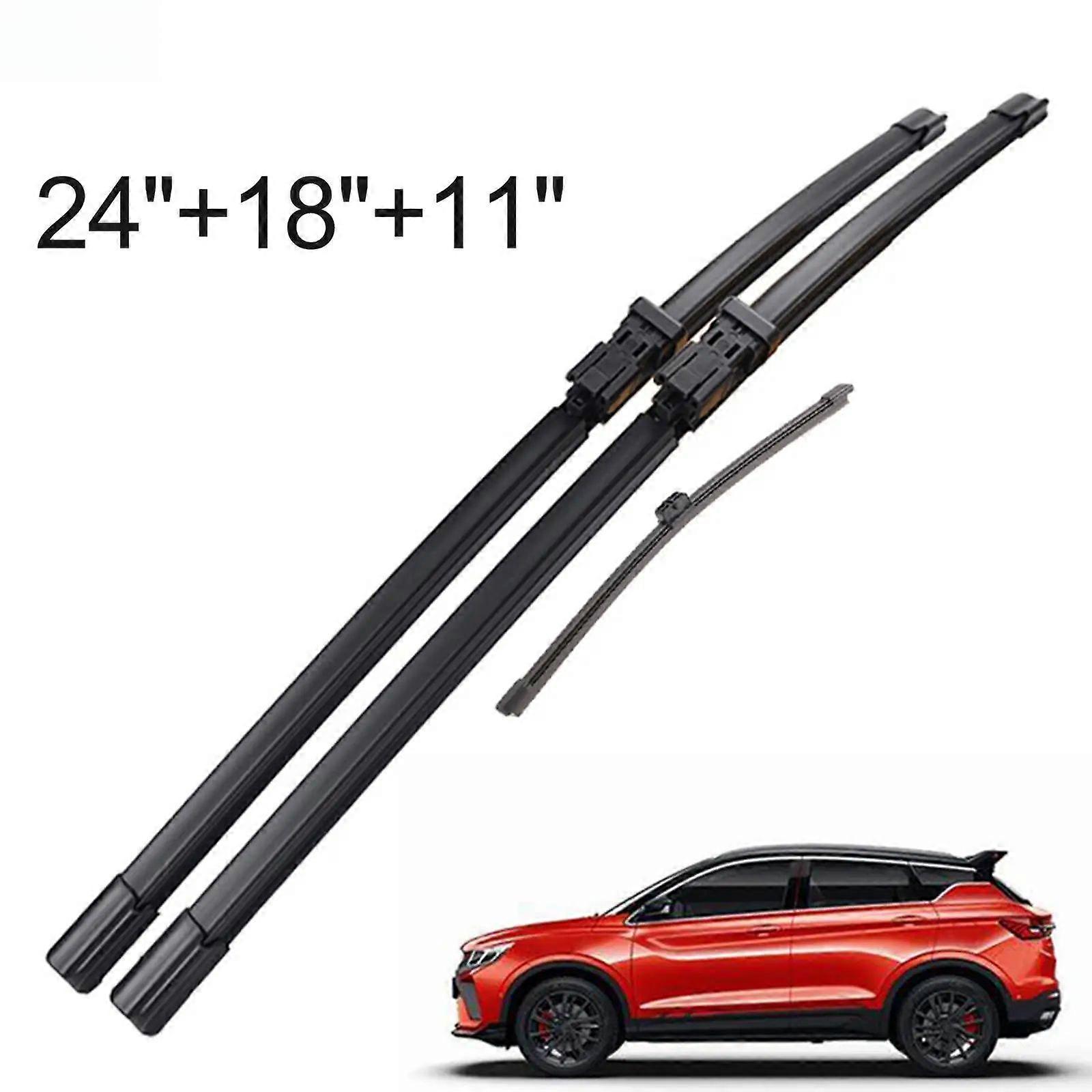 241811 Front Rear Windshield Wiper Blade Natural Refill Rain Brushes