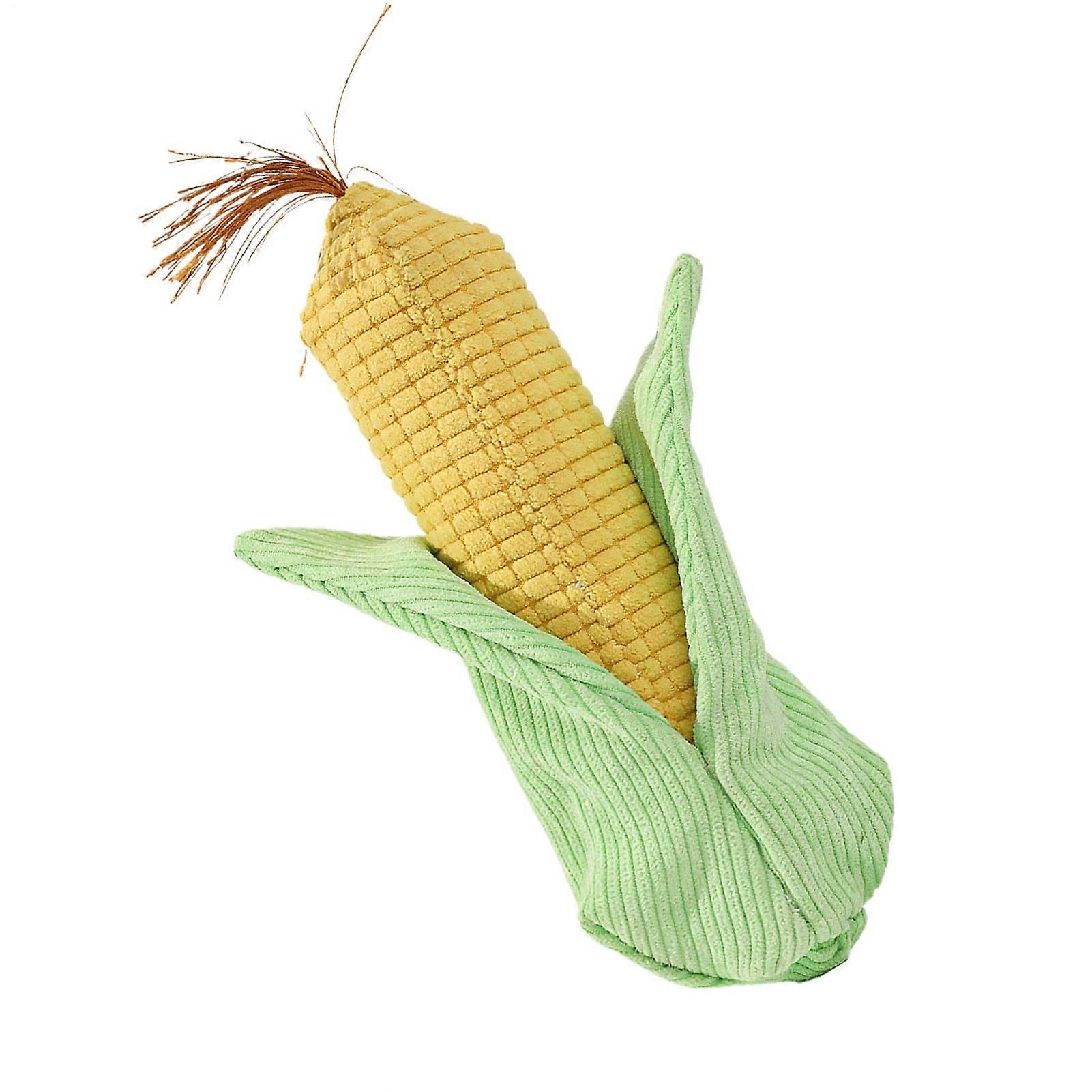 Dog Squeaky Toys Teething Plush Corn, Compact Colorful Plush Toy For Puppies, Portable Safe Squeaker Toy