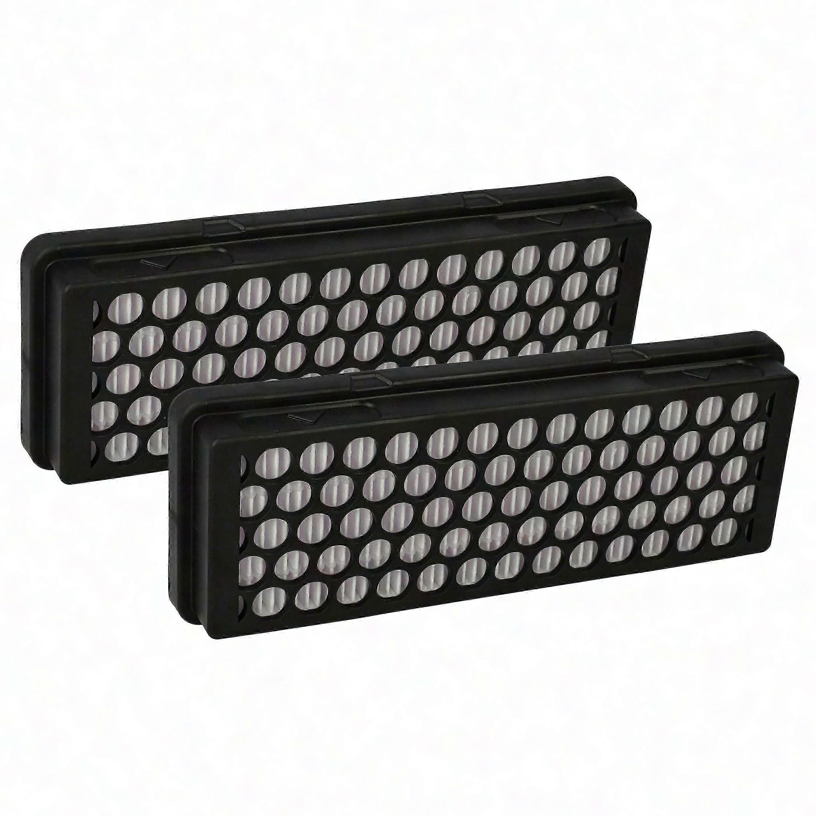 2-Pack HEPA Pleated Vacuum Filters for SC6162, SC6161, SC6165, SC6163, SC6160, SC6146 in Black and White