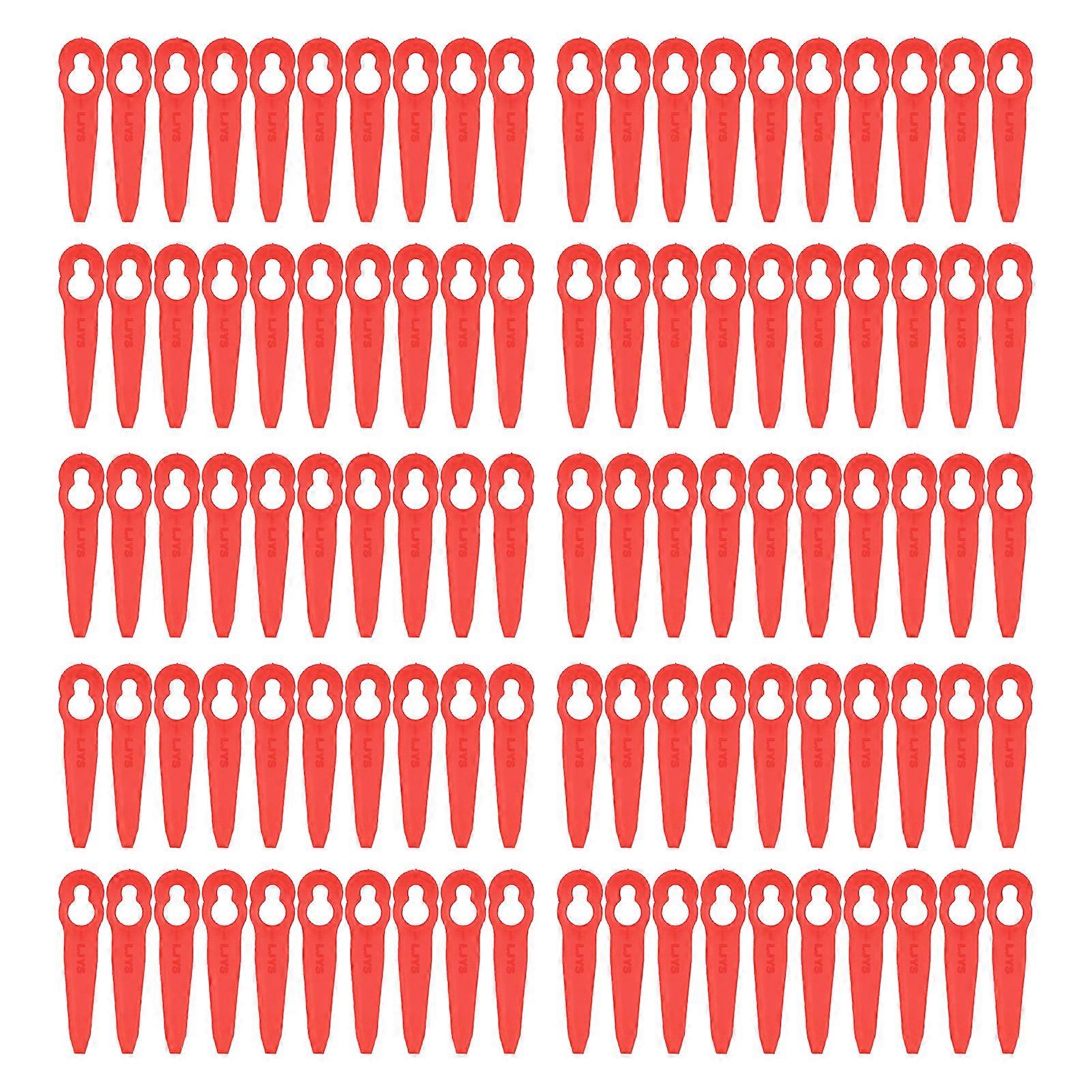 100Pcs Grass Trimmer Plastic Blade Branches Cutting Replacement Lawn Mower Accessories