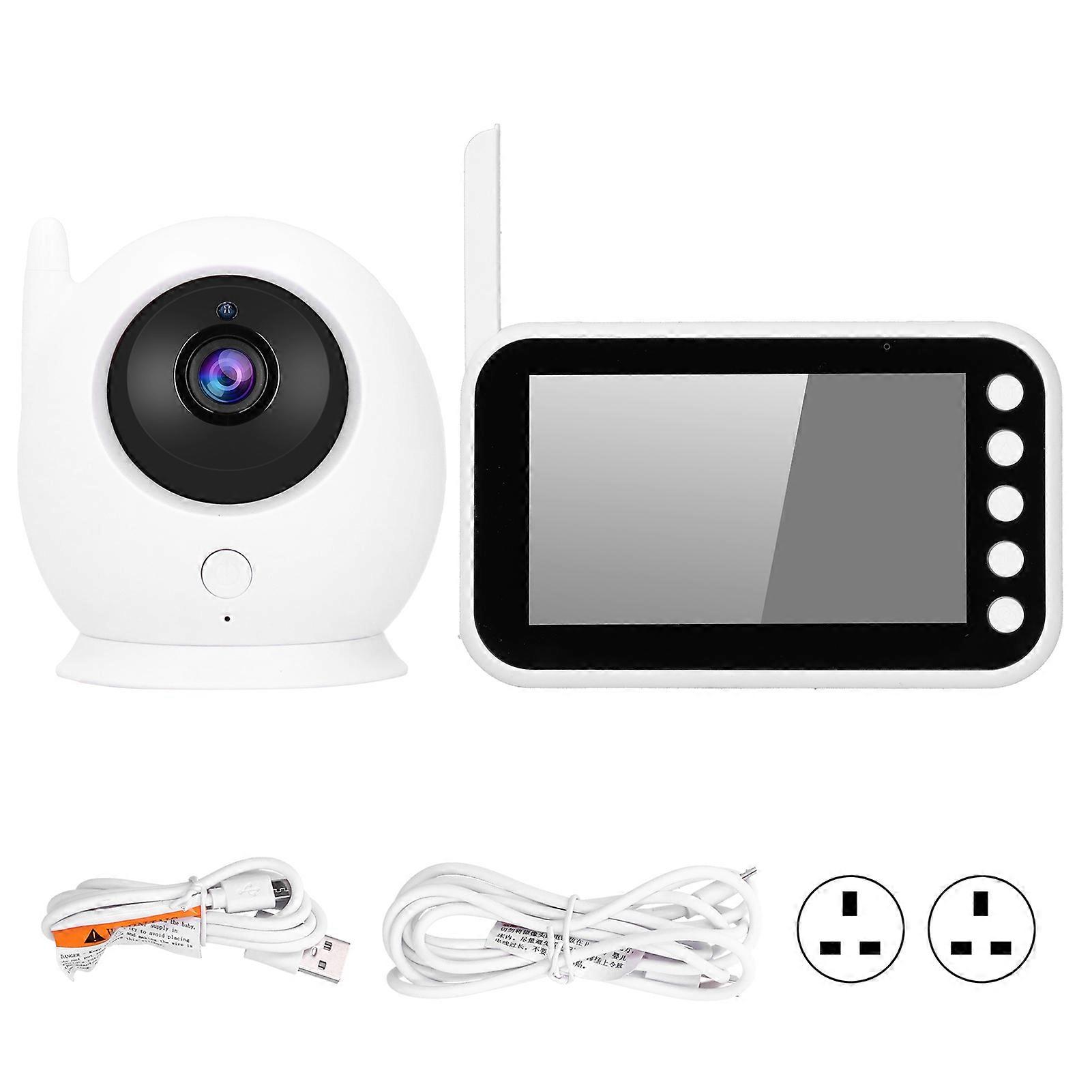 4.5in WiFi Baby Monitor 8 IR LEDs Security Camera 2 Way o Timing Reminder Temperature Monitoring for Home Nursery Room