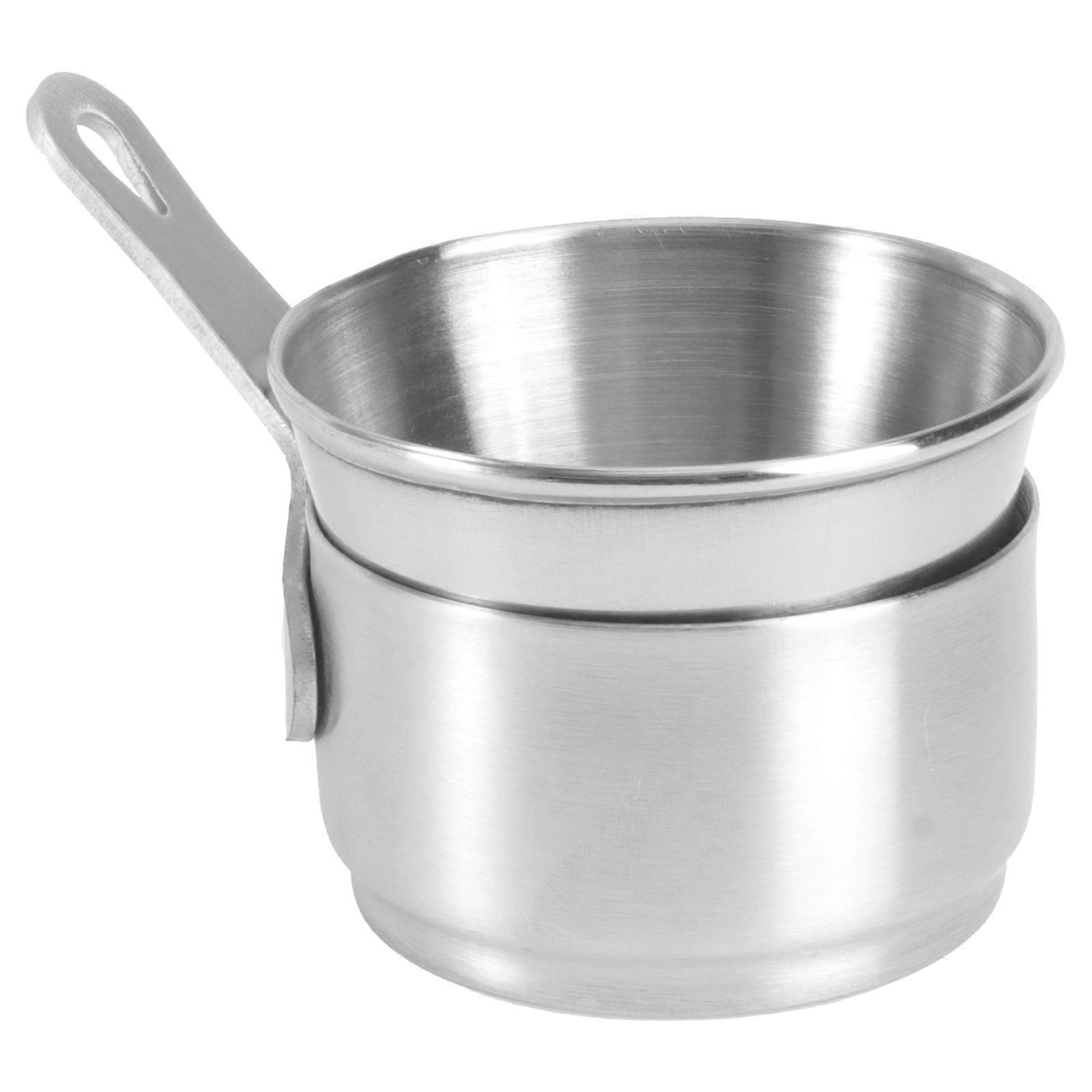 1 ensemble Casserole Pot Condiment Tasse Assaisonnement Bol Outil de cuisine Argent