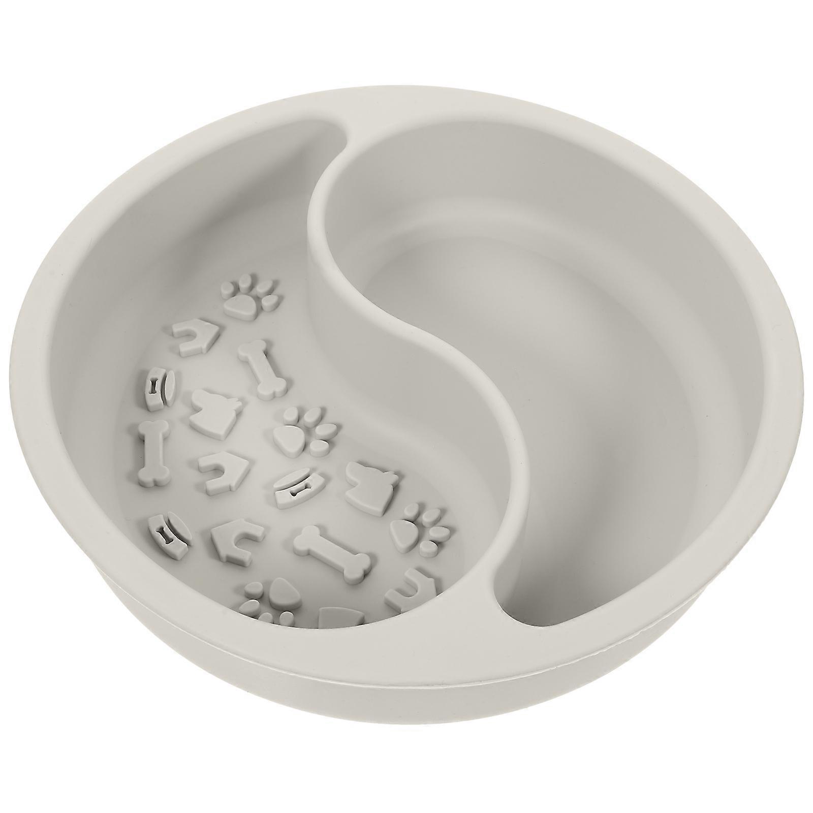 Durable Silicone Pet Bowl with Suction Base for Indoor Use – Non Slip Slow Feeding Dish for Dogs and Cats, Suitable for Wet and Dry Food
