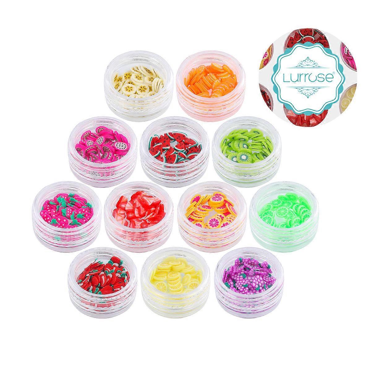 Nail Decoration Kits Fruit Slices Assorted Color For Daily Use Home Use 3D Shape 1 Set