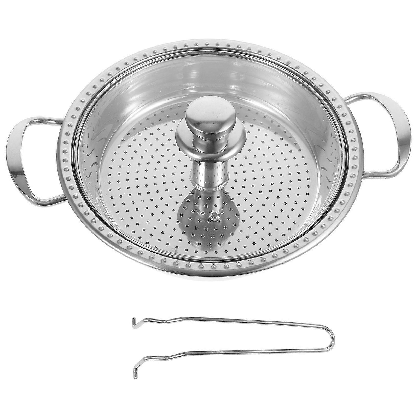Stainless Steel Multi Functional Lidded Steamer Pot for Cooking – Corrosion Resistant Kitchen Accessory for Home Use