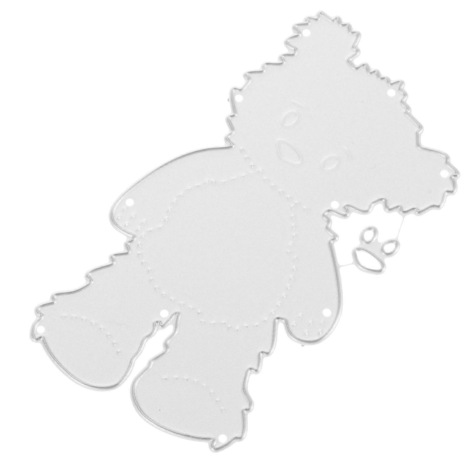 Creative Bear Design Metal Cutting Die for Card Making, Scrapbooking, and Paper Crafting – Carbon Steel Embossing Stencil for Wedding Invitations,