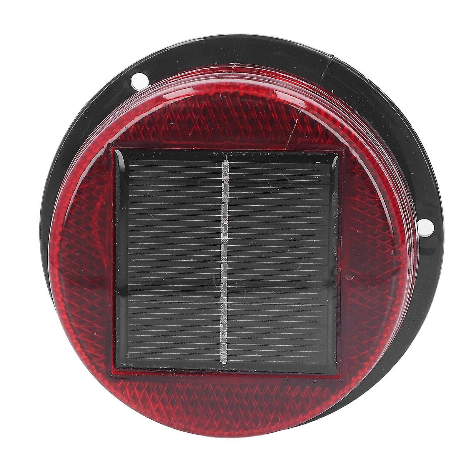 Solar Warning Strobe Light 8 High Brightness Bead Construction Road Warning Flash Lamp
