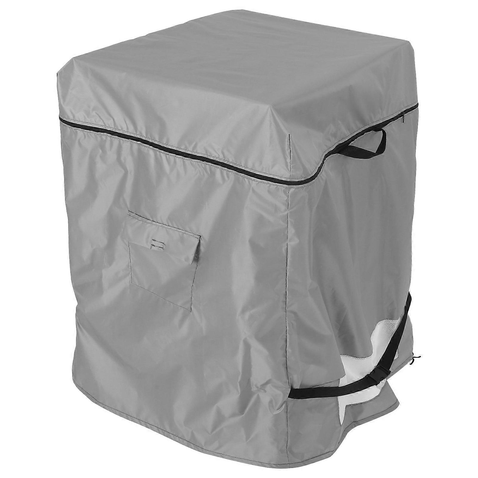 Beverage Refrigerator Cooler Cover Weather-Resistant Freezer Protector Rectangular Style Grey 85.00X63.50X56.00CM 1Pack