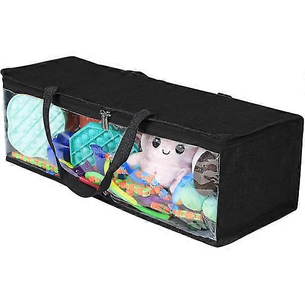 Children's toy storage bag (black)