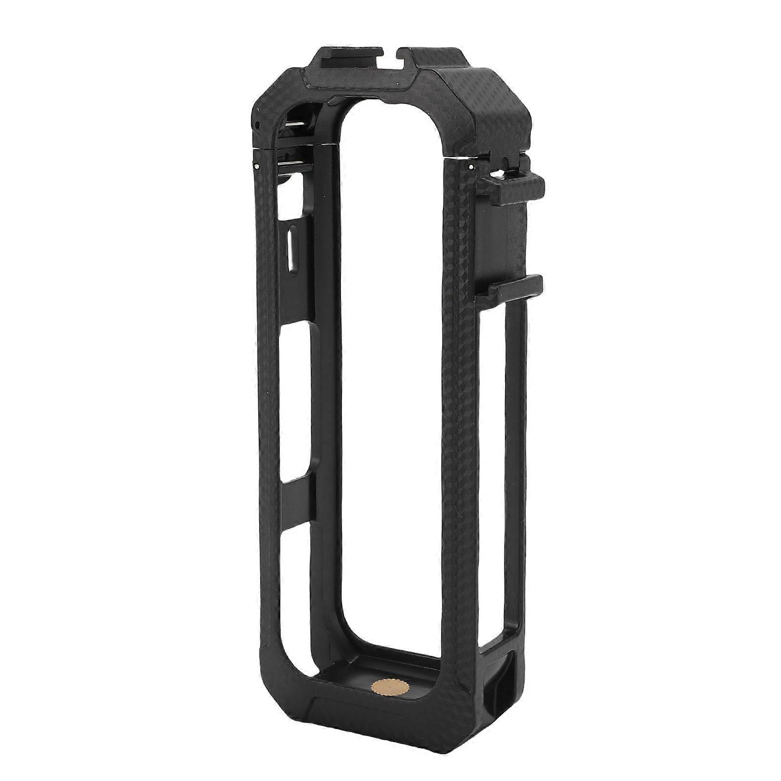 Magnetic Frame Cage for Insta360 X5 Action Camera - Protective Housing with Dual Cold Shoe Mounts and Quick Release Design