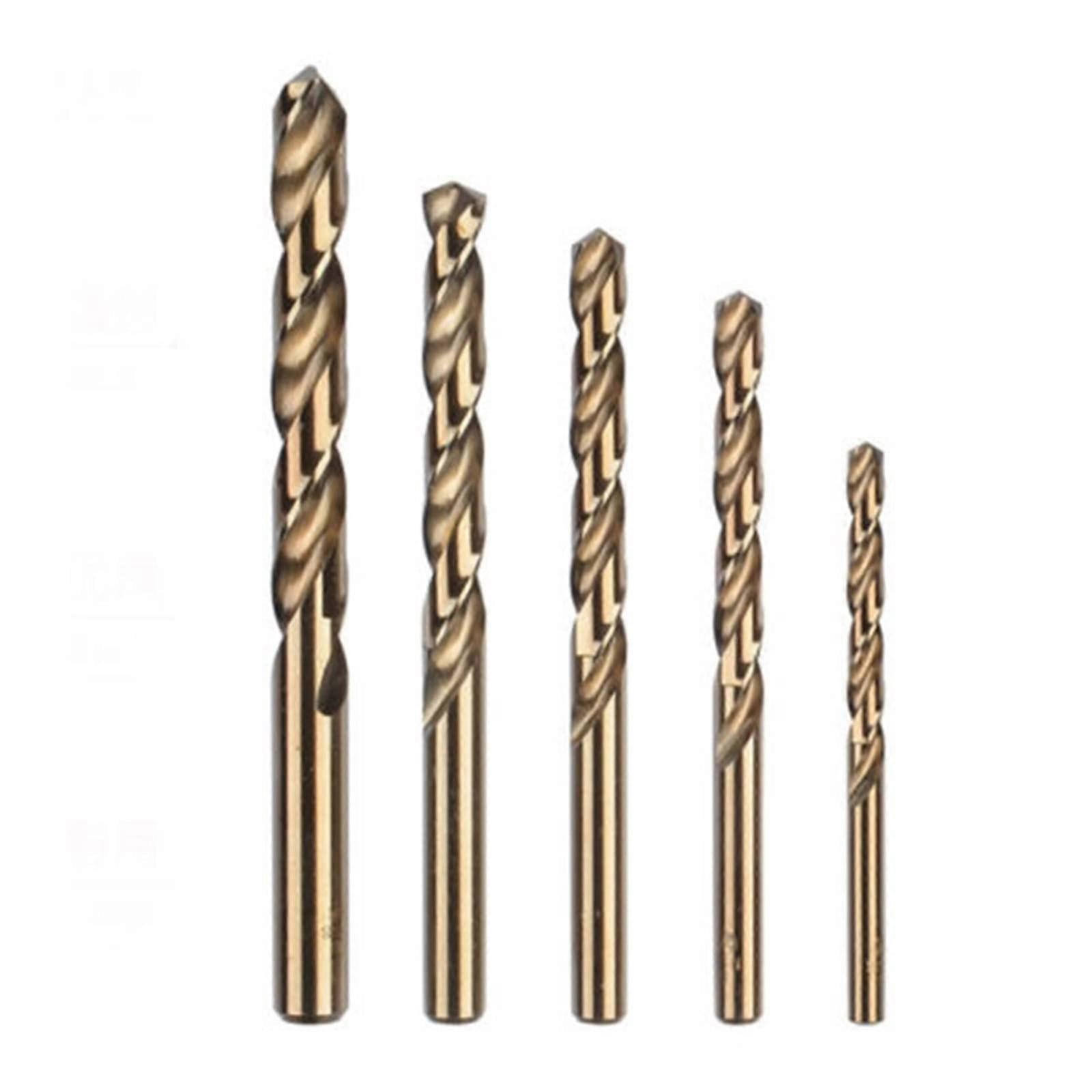 5Piece M35 HSS Cobalt Drill Bit Set 15mm for Stainless Steel Hard Metal