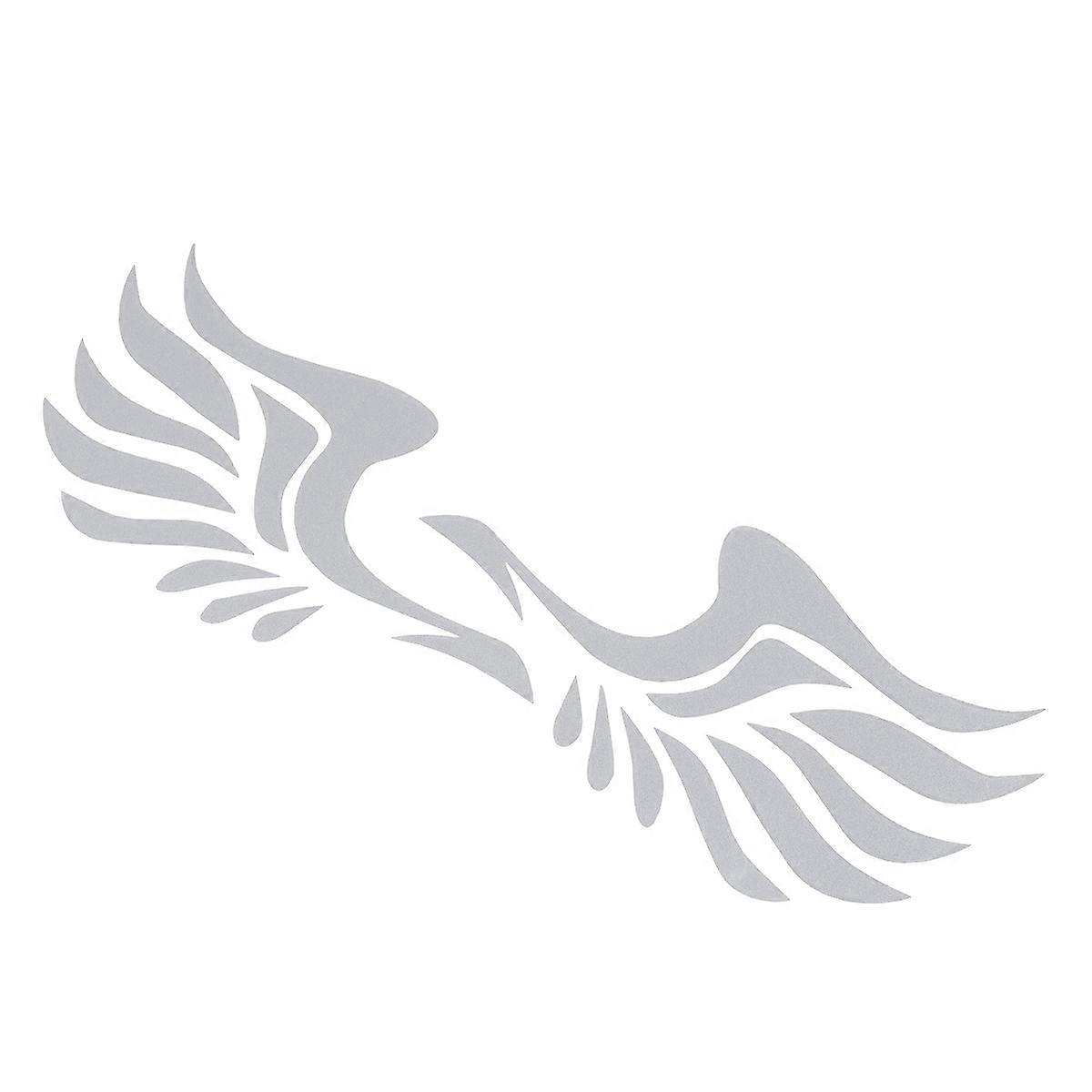 الشارات للمركبات ملصقات السيارات الجناح تصميم 3D ملصق الديكور الأبيض 1 زوج