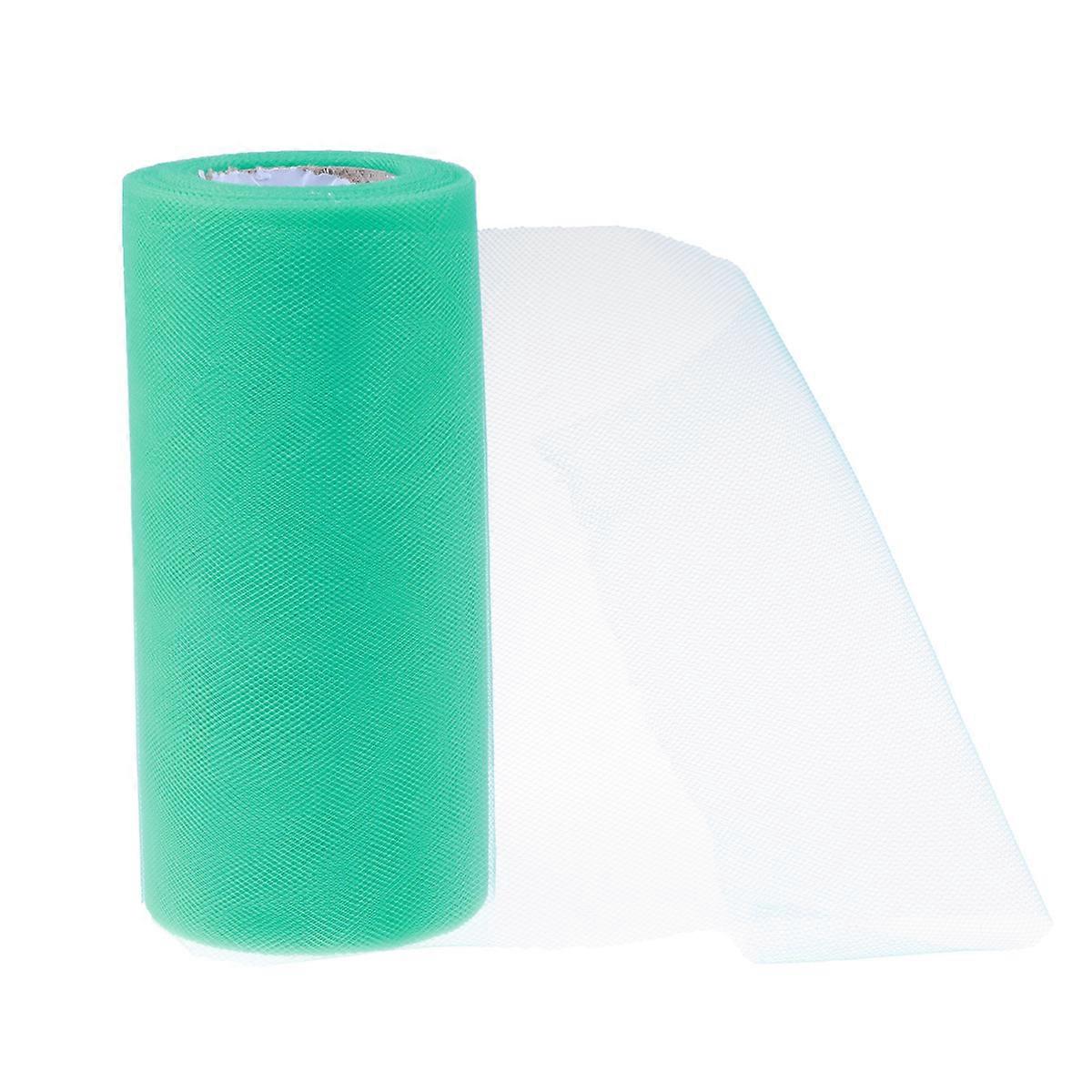 Lake Green Polyester Wedding Tulle Roll for DIY Crafts Party Decorations 22M x 15CM