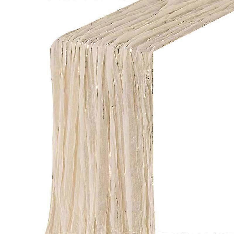 Cheesecloth Table Runner Boho Gauze Cheese Cloth Table Runner Rustic Sheer Runner Long for Wedding B